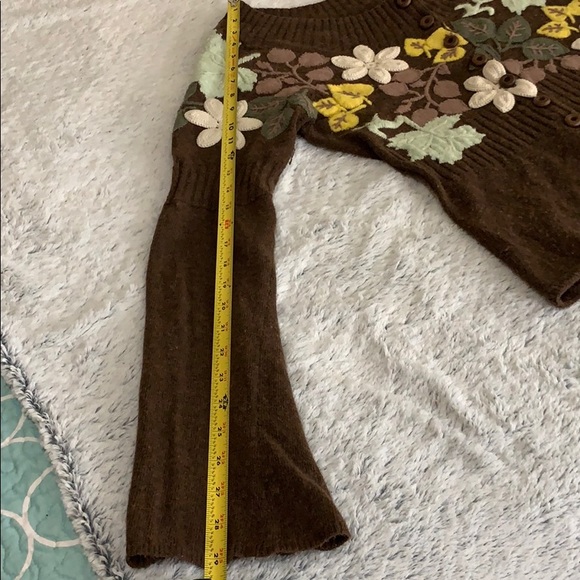 Moth sz XL embroidered cardigan bell sleeve - Picture 15 of 16